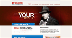 Desktop Screenshot of brandtalkradio.com